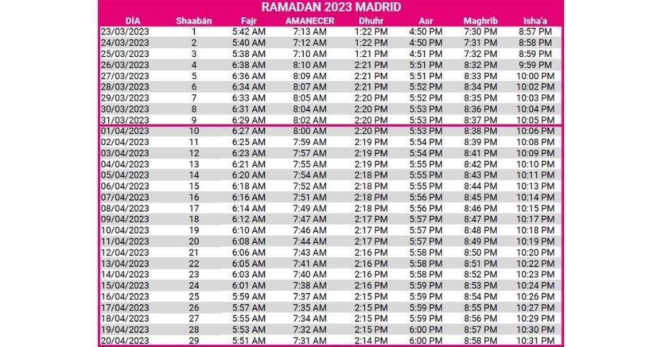 Calendario-Ramadán-2023-Madrid
